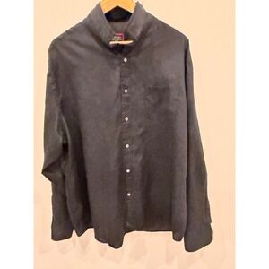 UNTUCKit‎ Men's Button Down Shirt XXL Black 100% Cotton Wrinkle-Resistant